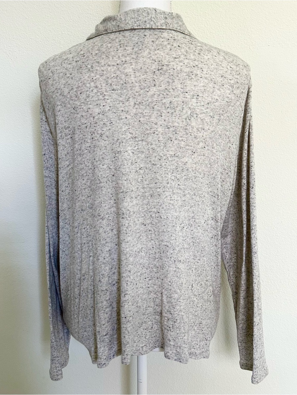 J. Jill Drape Top Gray Size L - Picture 2 of 2